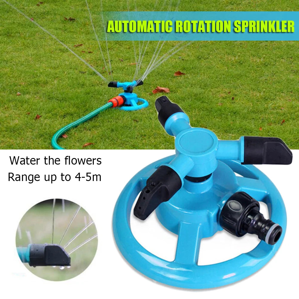Garden Sprinkler Auto Rotating Watering Grass Lawn Irrigation System 360 Degree Easily Carrying Part Eco-friendly Tool Oasis Select