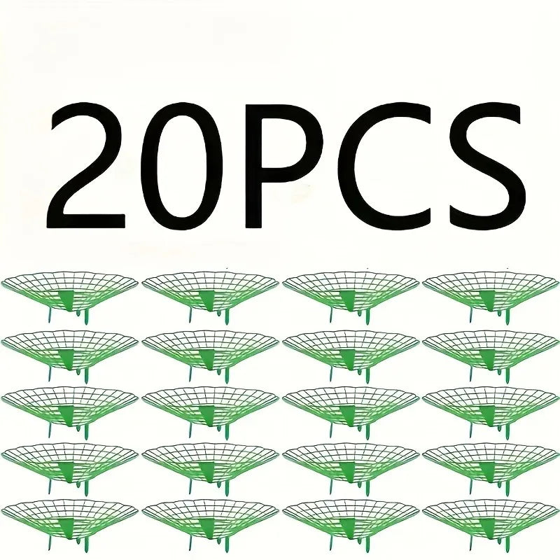 20pcs Green Strawberry Planting Racks, Watermelon Support Frames, with 3 Fixed Support Legs. Garden Plant Care|Functional Garden Oasis Select 20pcs