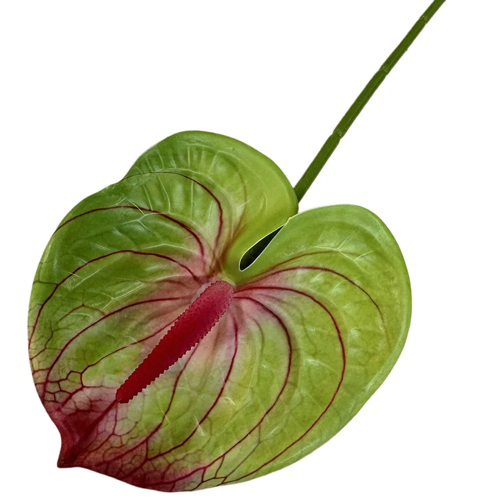 Artificial Anthurium 60cm Soft Rubber Faux Flower | Real Touch