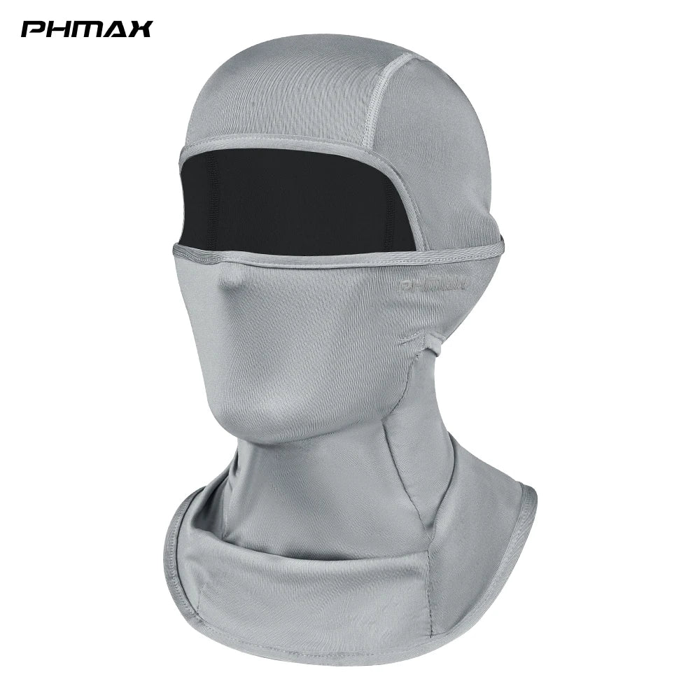 PHMAX Balaklava Mask Summer Breathable Bike Motorcycle Cycling Face Mask Scarf UV Protection Fishing Hiking MTB Road Bike Mask Oasis Select GRAY