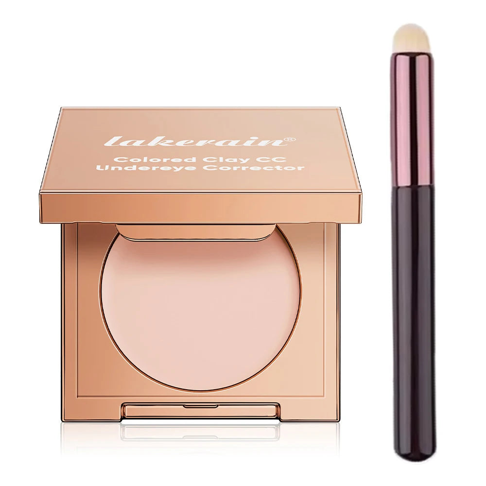 Eye Concealer Corrector With Brush Moisturizing Natural Foundation Long Lasting Waterproof Cover Dark Circles Under Eye Makeup Oasis Select 3Pink