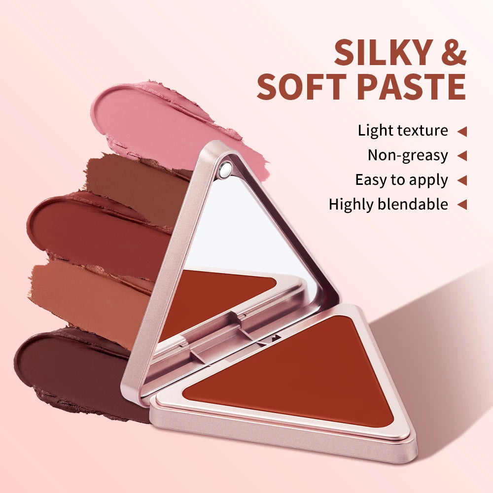 Matte Satin Cream Blush Long Wearing Brightening Control Oil High Pigment Cosmetic Higher Standard Makeup Natural Pink Oasis Select