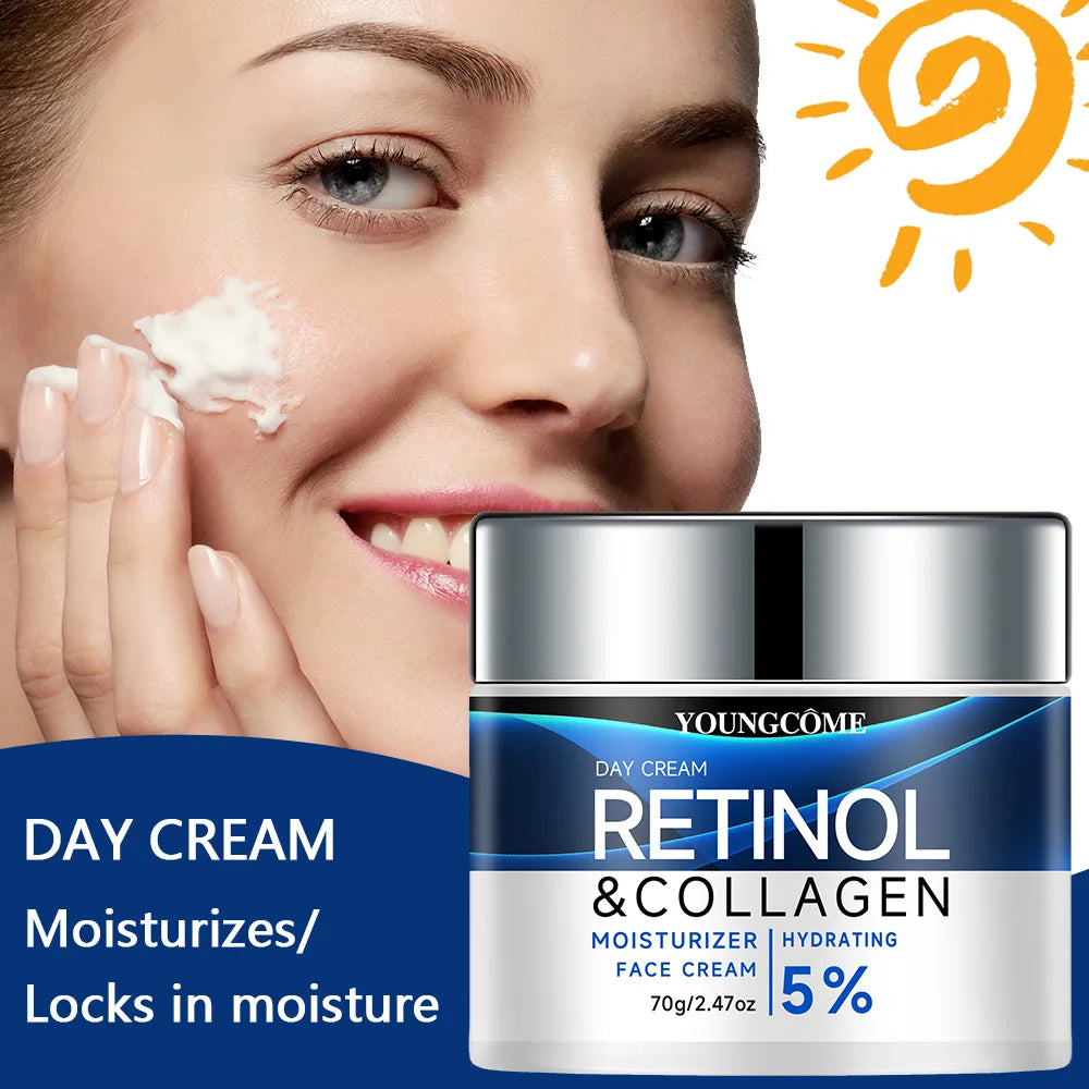 YOUNGCOME Collagen Retinol Face Cream Set – Hyaluronic Acid 2pc