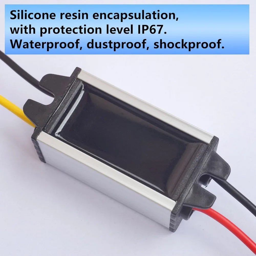 Waterproof 24V 36V Step Down To 12V Converter Voltage Regulator 5A 60W Voltage Reduction Power Supply For Golf Cars RVs And Cars Oasis Select
