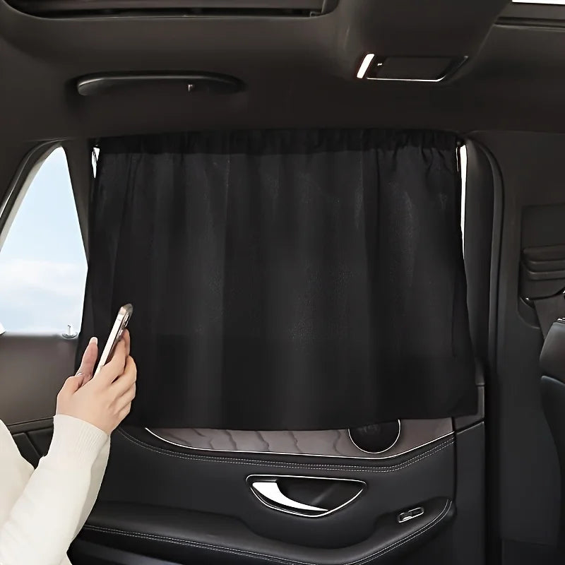 Black Suction Cup Curtain UV Protection Universal Side Window Car Window Sunshade Cover for Kid Baby Children Sunshade Summer Oasis Select