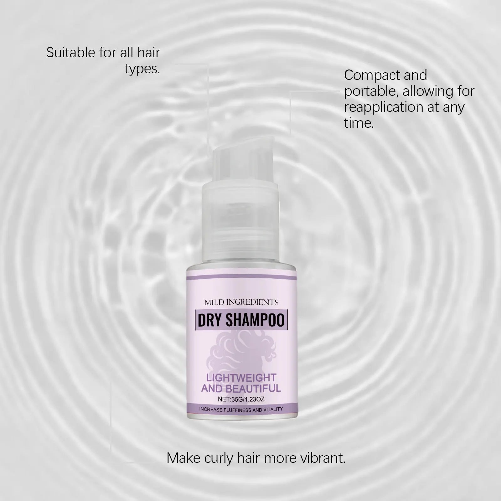 Portable Dry Shampoo Fast Oil Control Lifting Fluffy Hair Root No Rinse Instant Cleaning Travel Friendly Easy Use Dry Hair Spray Oasis Select
