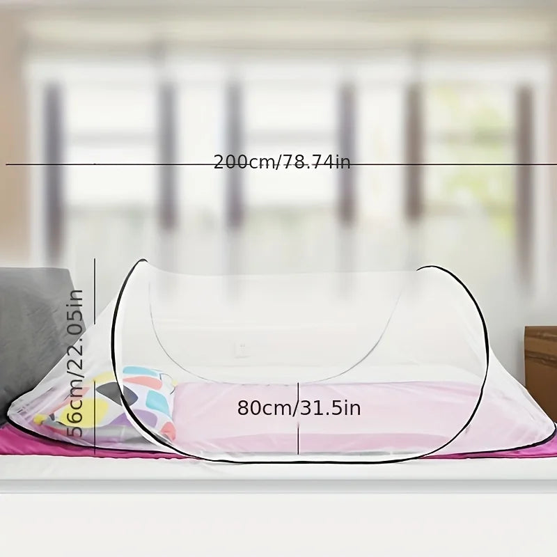 1pc Portable Foldable Outdoor Camping Mesh Mosquito Net - Ultra-Lightweight, Compact, Easy Setup, Breathable, Anti-Mosquito Oasis Select