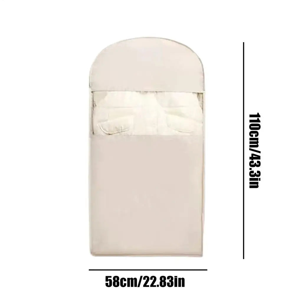 Garment Bags for Storage Hangable Clothes Bag with Self-Compression Zipper Protector Reusable Space-Saving Organizer for Jackets Oasis Select Medium