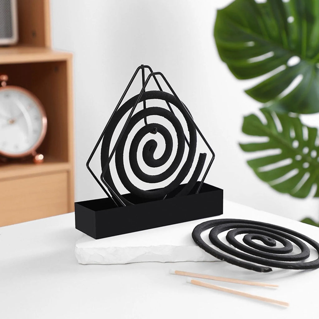 With Tray Mosquito Coil Holder Iron Anti-Mosquito Mosquito Incense Rack Ornaments Flower shape Mosquito Repellent Oasis Select