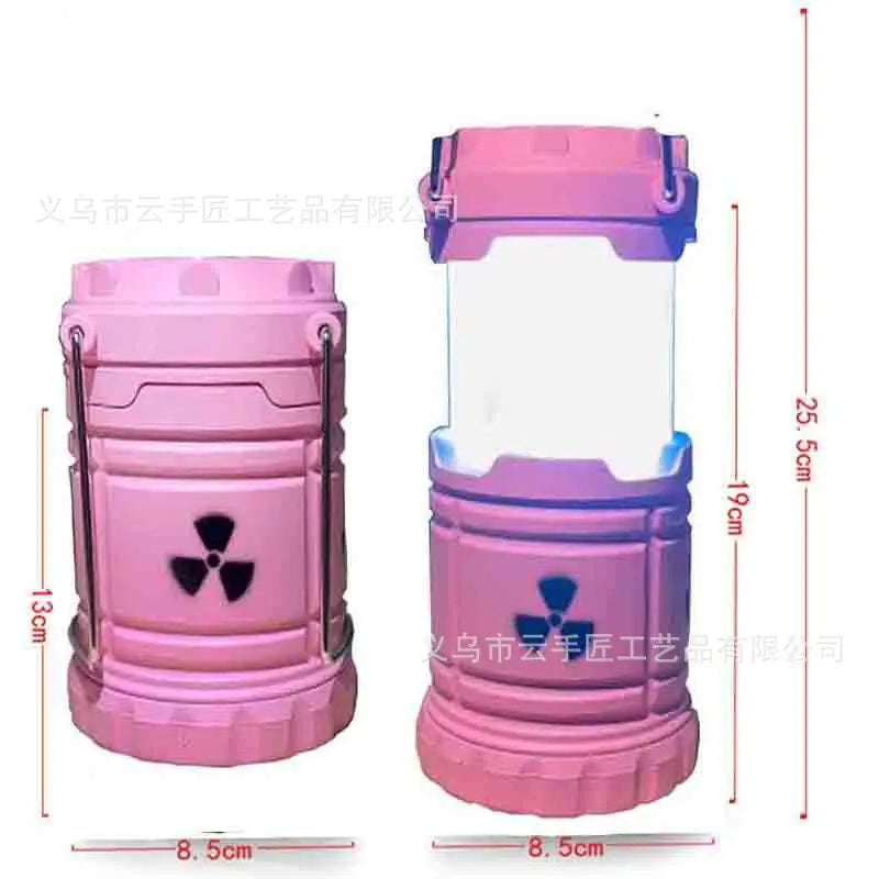 Nuclear Reactor Lantern Gift Mini Handheld Nuclear Reactor Lantern Toy Doomsday Nuclear Reaction Push Simulation Illuminator Oasis Select PinkLight 190mmX68mm