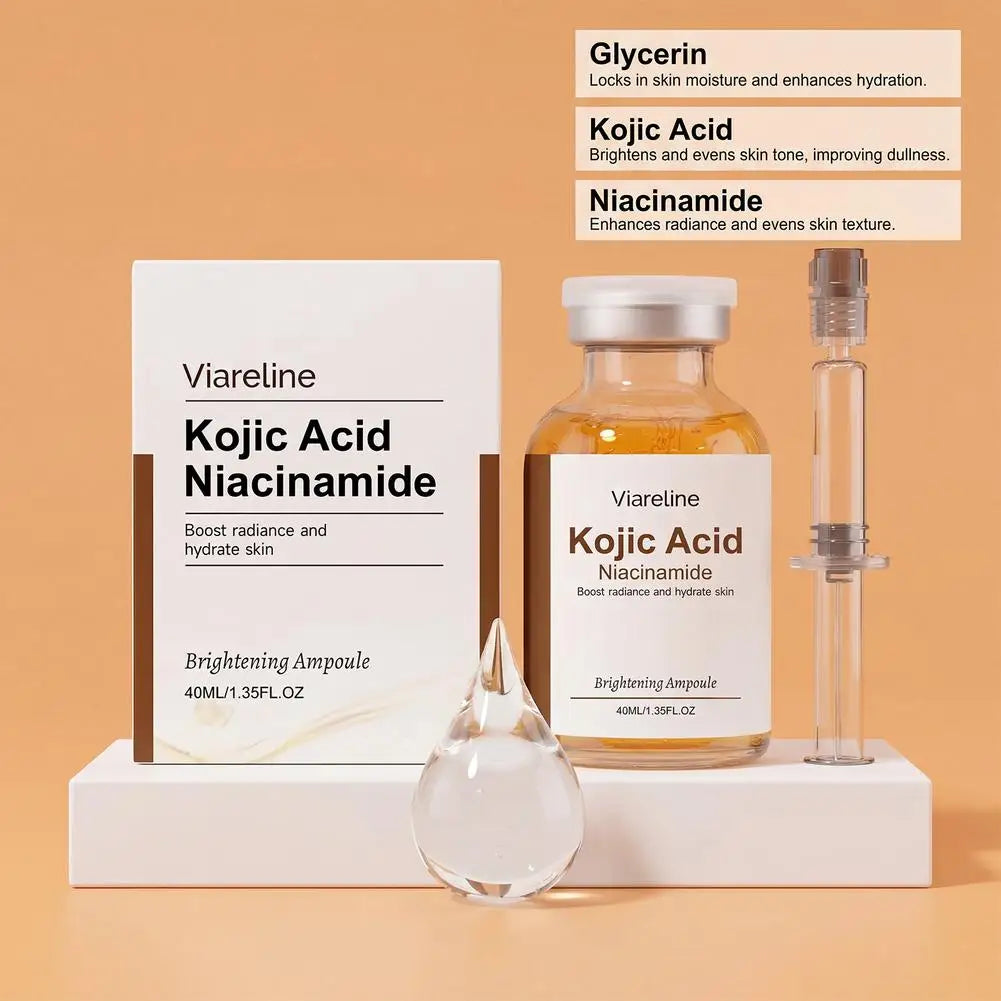 Kojic Acid & Niacinamide Brightening Face Serum Ampoule 40ml Brightening Face Serum Oasis Select