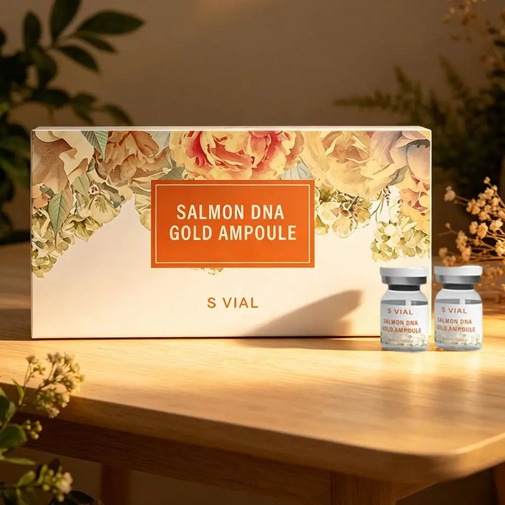 Salmon DNA Gold Ampoule Serum Kit – Brightening & Anti-Aging Face Serum Kit Oasis Select