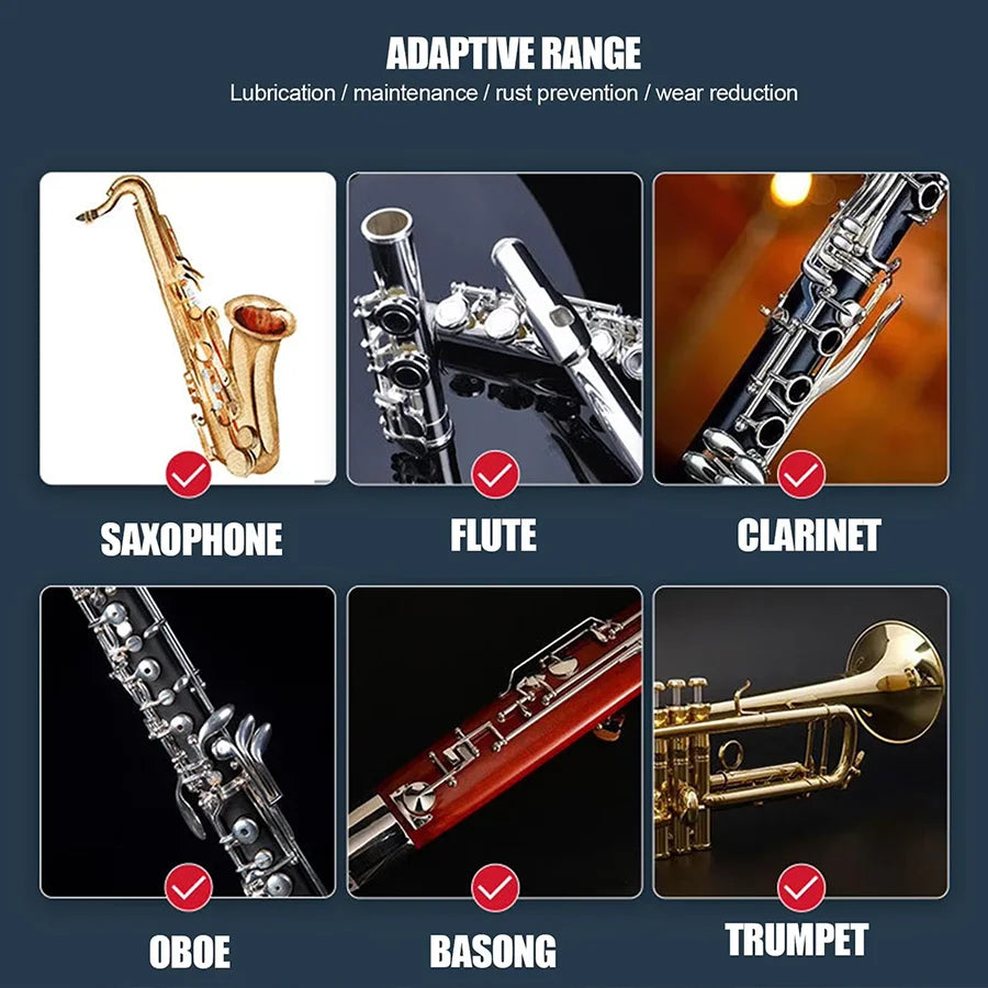 Brass Instrument Valve Oil 30ml, Fast-Acting Lube for Trumpet/Cornet/Horn/Tuba Smooth Play, Low Odor Anti-Rust Protection Oasis Select