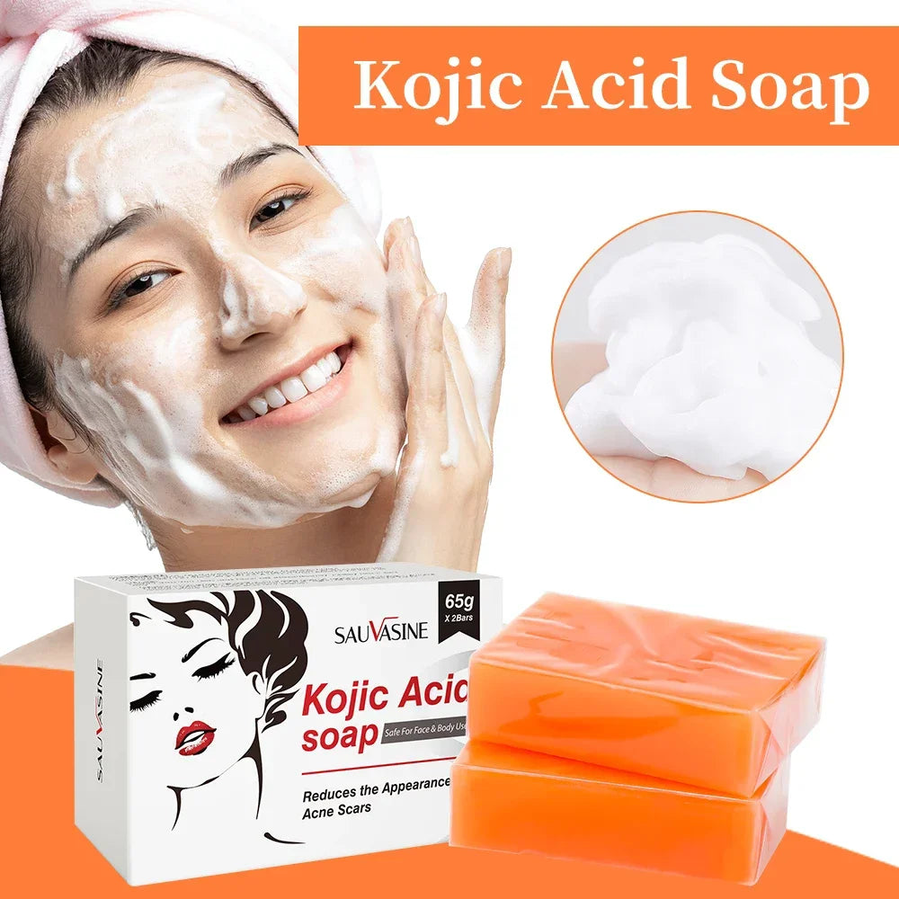 Kojic Acid Brightening Soap – Face & Body Bar | 2-Pack