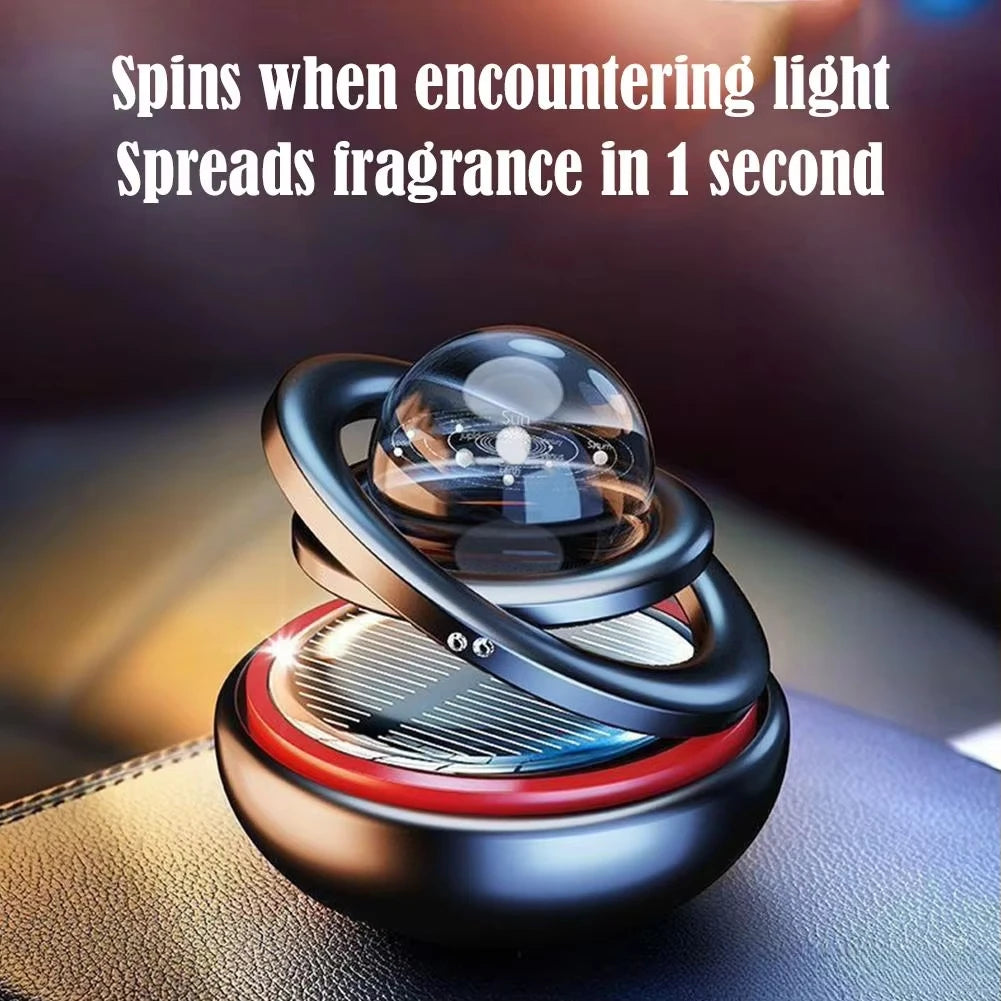 Auto Car Solar Aromatherapy Ornaments Car Double Suspended Crystal Ball Aromatherapy Perfume Ornaments Creative Ornaments Oasis Select