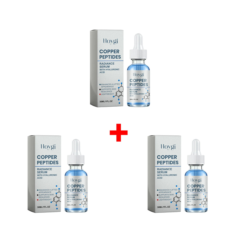 Copper Peptide Essence for Sensitive Dry Skin Moisturizing Brightening Firming Lifting Face Barrier Repair Renewing Face Serum Oasis Select 3pcs