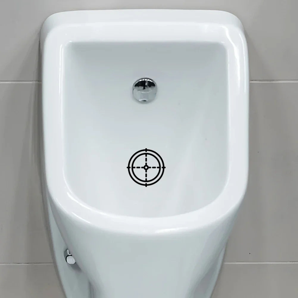 Creative Hit The Target Toilet Stickers Funny Man Removable Bathroom Toilet Decoration Self-adhesive Wall Stickers Home Decor Oasis Select