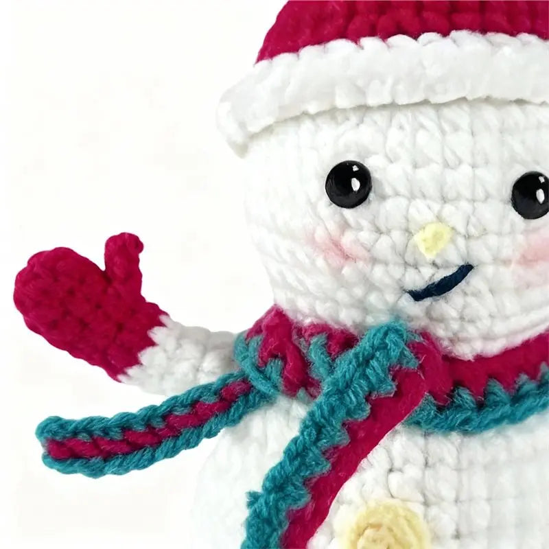 ~WISH Christmas Snowman Crochet Kits For Adults With Yarn Hook, Easy-To-Follow Craft Supplies Featuring Video Tutorials For Wome Oasis Select