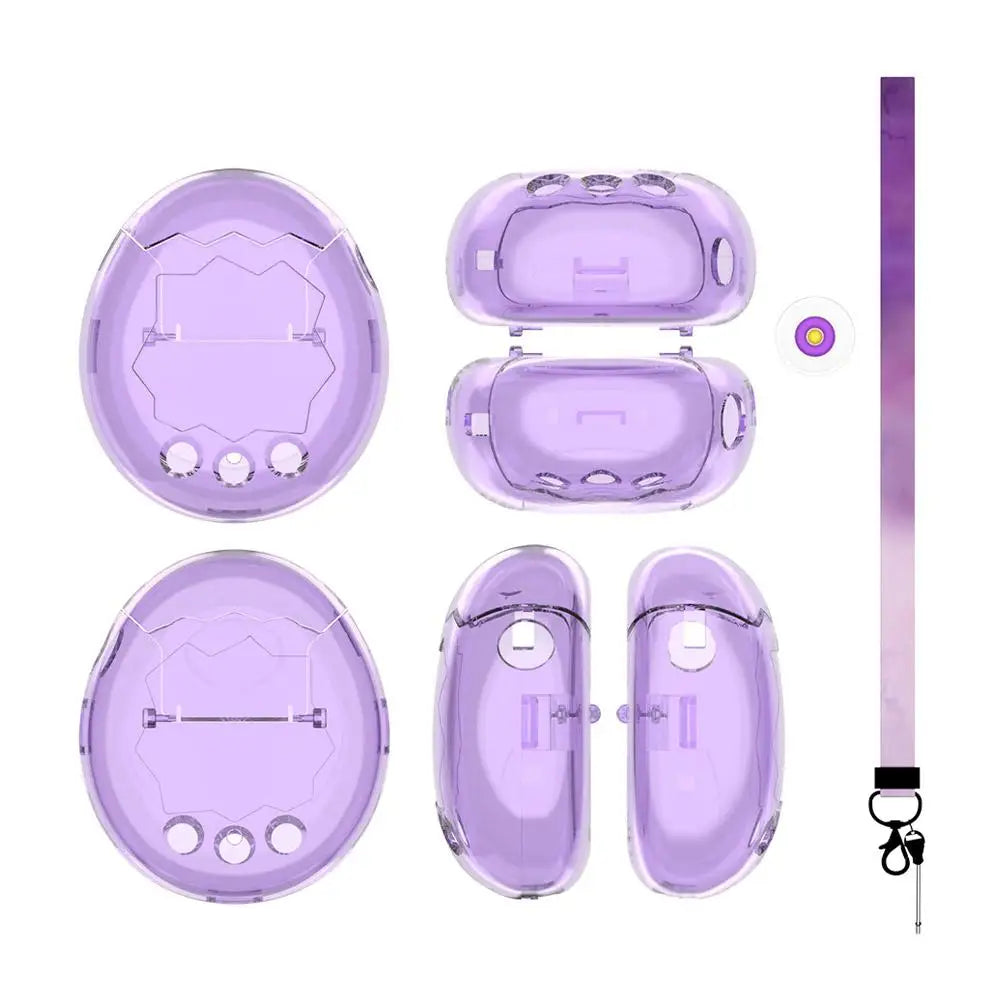 For Bandai Tamagotchi PC Protective Case Clear Hard Cover For Tamagotchi Paradise Electronic Pet Machine Decorative Cover Oasis Select transparent purplr