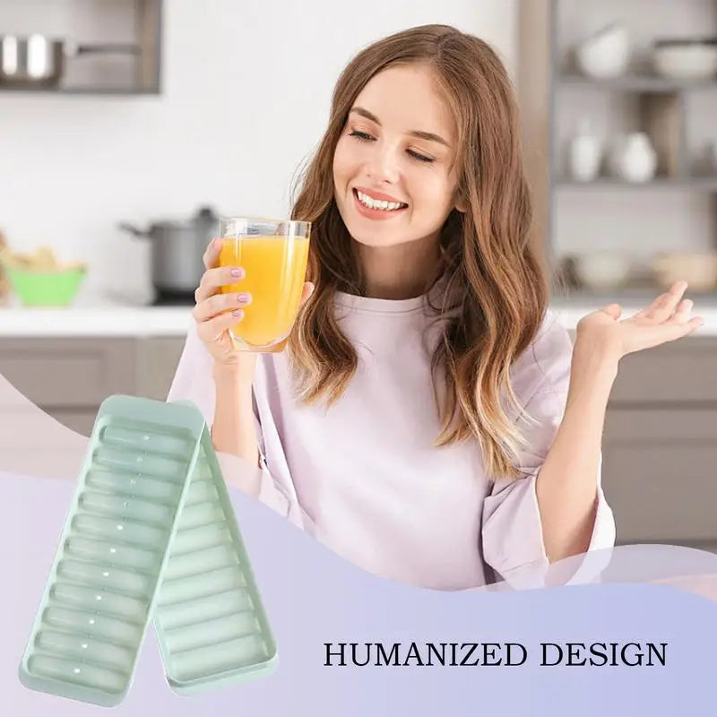 Ice Tray Long Ice Bar Mould Chilled Beverage Accessories Cold Drink Making Tool Ice Bar Maker with Lid Iced Beverage Making Tool Oasis Select