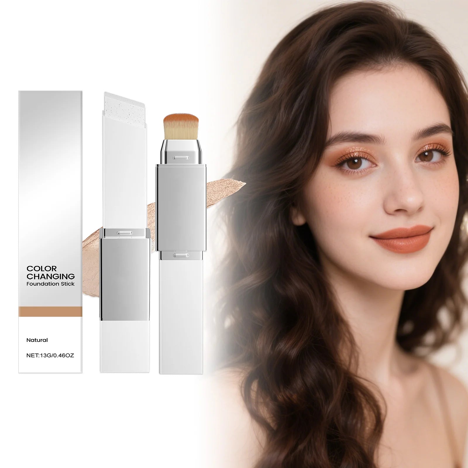 2-in-1 Color-Changing Foundation Stick | Matte Natural Finish Foundation Stick Oasis Select