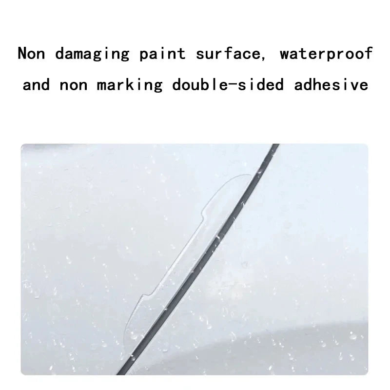 2/8/12pcs Transparent Anti-Collision Protector Bar Strips Side Edge Protection Guards Rear View Mirror Cover Protection Stickers Oasis Select