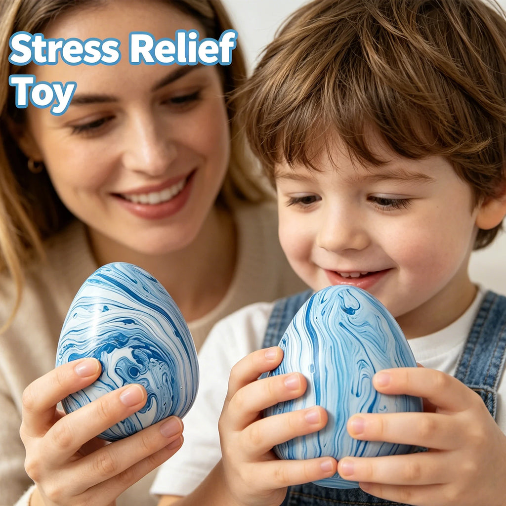 Marbled Egg Squishy Slow Rising Sensory Fidget Squeeze Toy