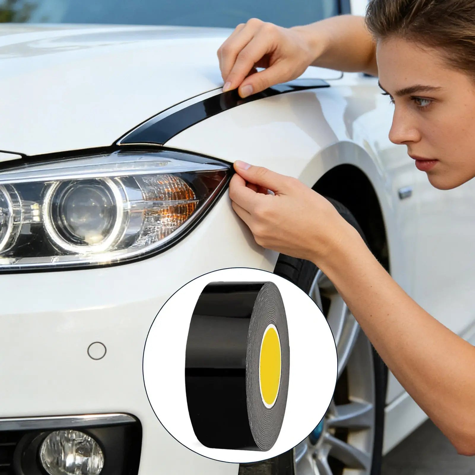 Double Sided Mounting Tape High-Temperature-Resistant Patch Car Dashboard Adhesive for Emblem Moldings Badges Temporary Parking Oasis Select