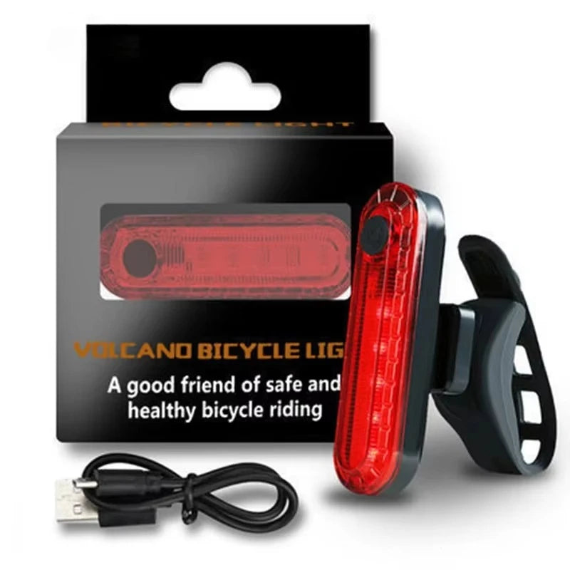 Bike Taillight USB Rechargeable LED Bicycle Lighting Waterproof Cycling Flashing Safety Warning Lamp Bicycle Lantern Accessories Oasis Select