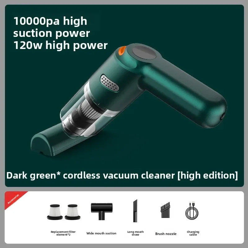 Wireless Handheld Vacuum 10000Pa 120W – Car, Home & Pet Hair