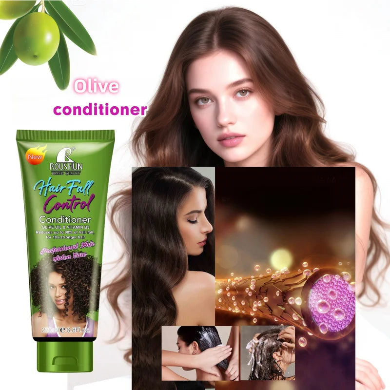 ROUSHUN Olive Shampoo & Conditioner Set | Nourishing Hair Duo