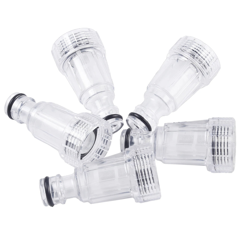 5pcs Car Clean Machine Water Filter High Pressure Washer Connection ﻿for K2-K7 Series Pressure Washers Oasis Select
