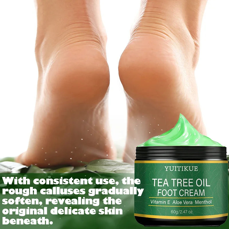 YUITIKUE Tea Tree Oil Foot Cream – Smooth Rough Skin 60g