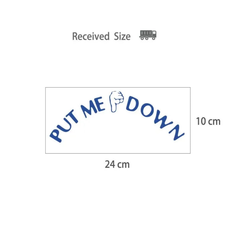 Gesture Hand Decal Funny Bathroom Toilet Seat Wall Sticker Sign For Put Me Down Home Art Refrigerator Sticker Decals Oasis Select green