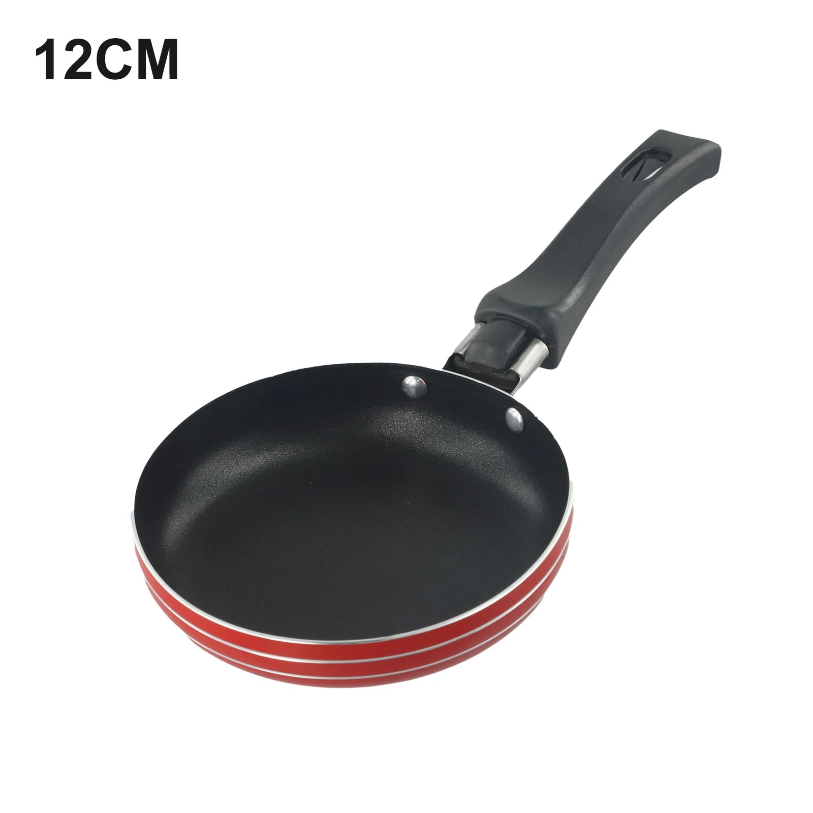 12/14/16/18cm Frying Pan Non-Stick Stainless Steel Frypan Pot Saucepan Steak Cooking Pan Random Color Cookware Kitchen Supplies Oasis Select 12cm