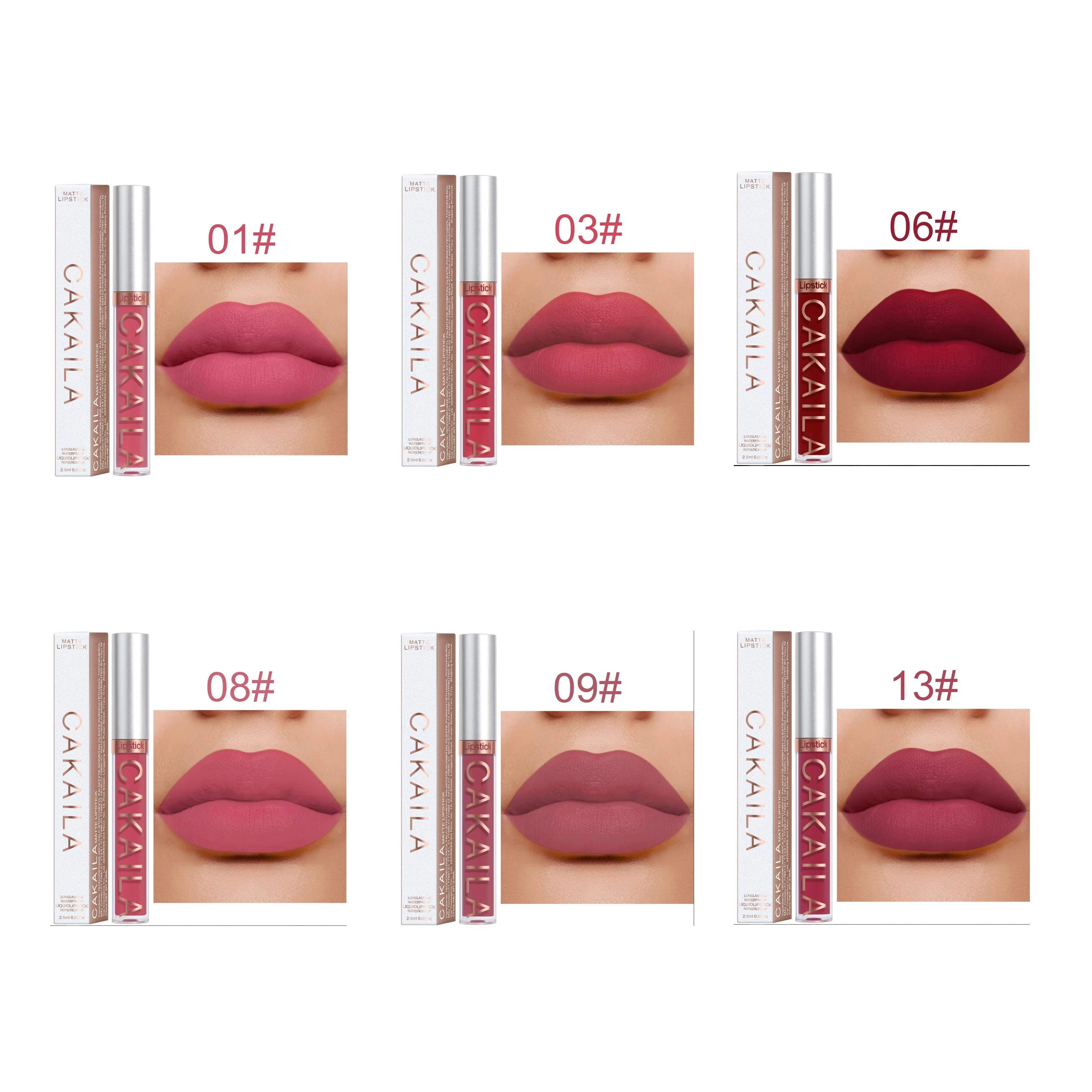 18-Color Matte Waterproof Lipstick – Non-Transfer Lip Gloss Set