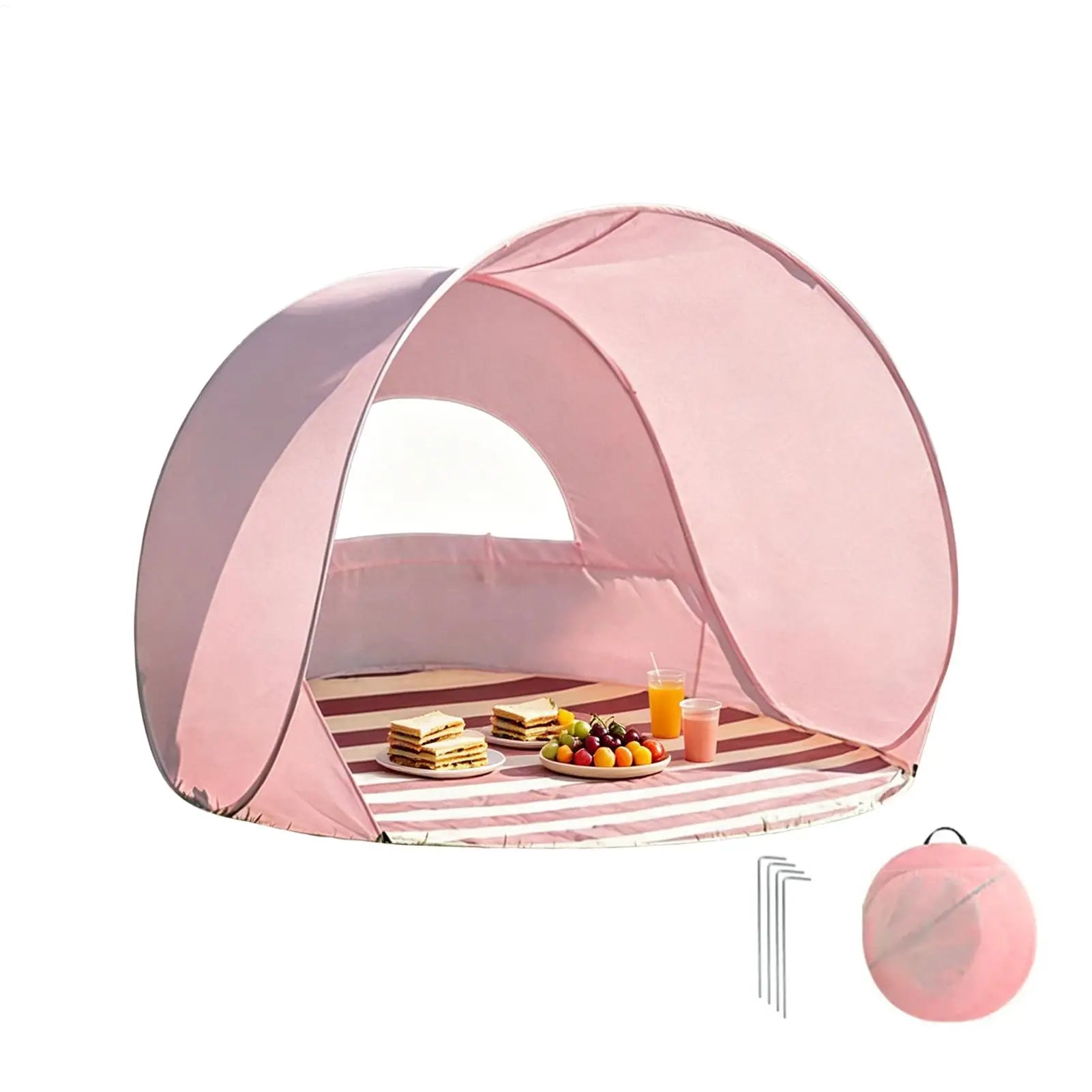 Tent for Beach Portable Lightweight Protection Beach Canopy Sun Shade for Family Adults Camping Outdoor Picnic Pool Backyard Oasis Select