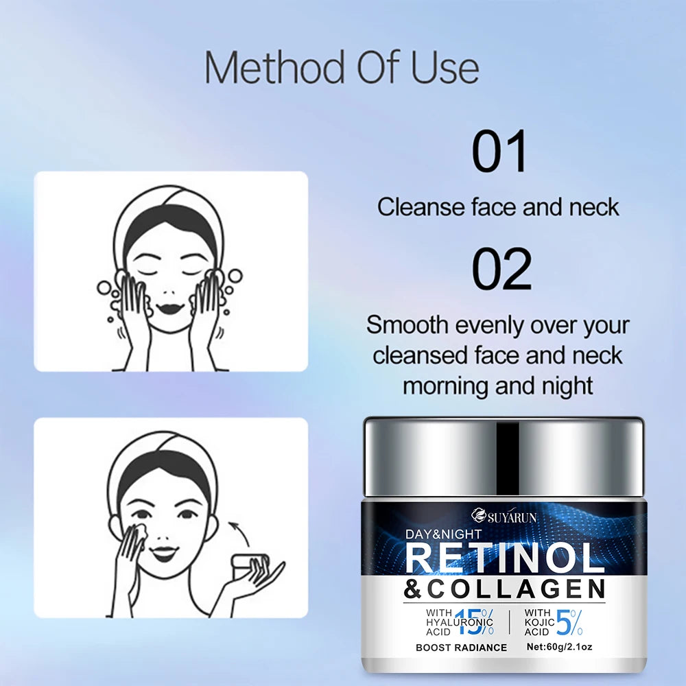 15% hyaluronic acid and 5% kojic acid moisturizer, rich in glycerin and retinol, tender, brighten, firm and improve rough skin Oasis Select