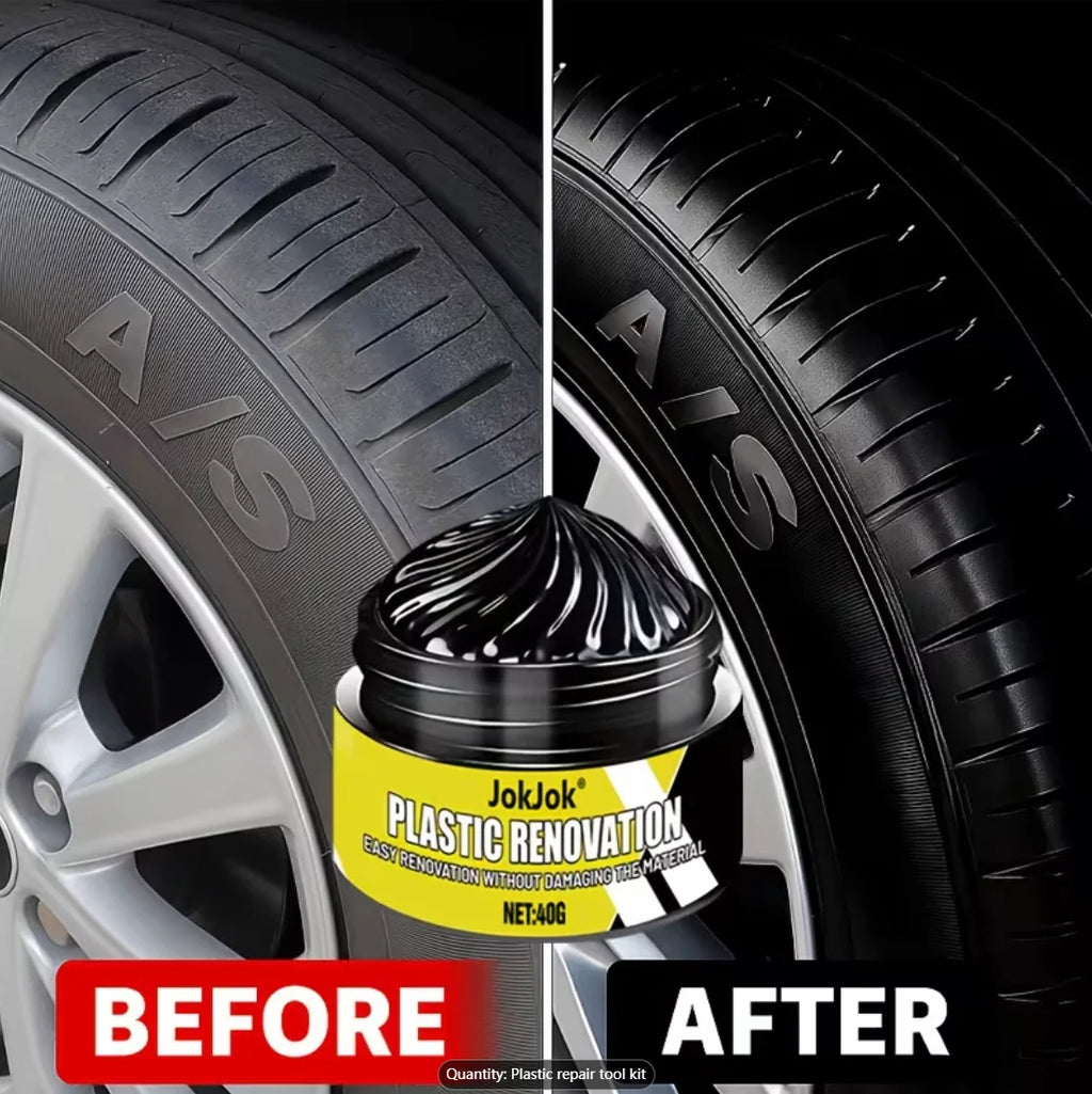 Plastic Refurbishing Paste – Tyres, Bumpers & Dashboard Car Plastic Restorer Oasis Select