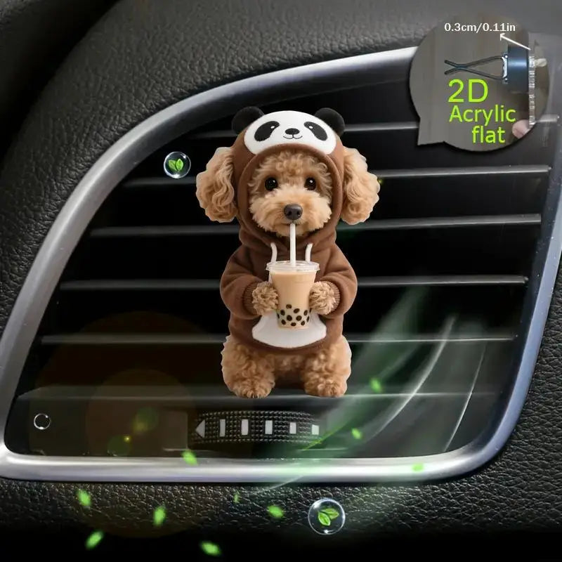 Acrylic Car Vent Clip Aromatherapy Air Freshener Holder 2D Decorative Clip For Car AC Vents Oasis Select A9
