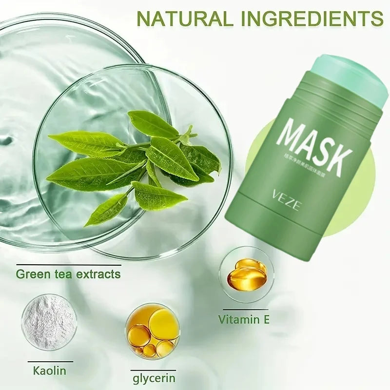 Green Tea Mud Mask Stick – Cleanses, Hydrates & Controls Oil
