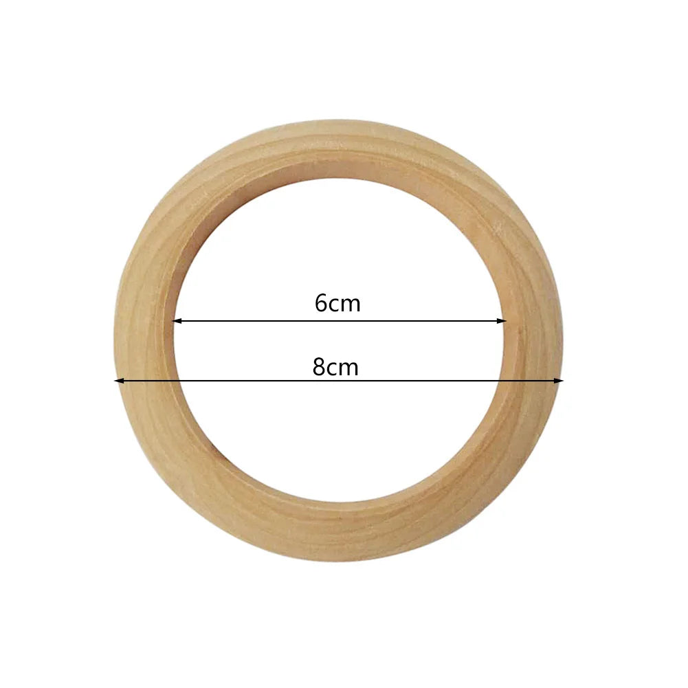 Unfinished Wooden Rings for DIY Crafts & Jewelry Making Wood Craft Rings Oasis Select 8x1cm