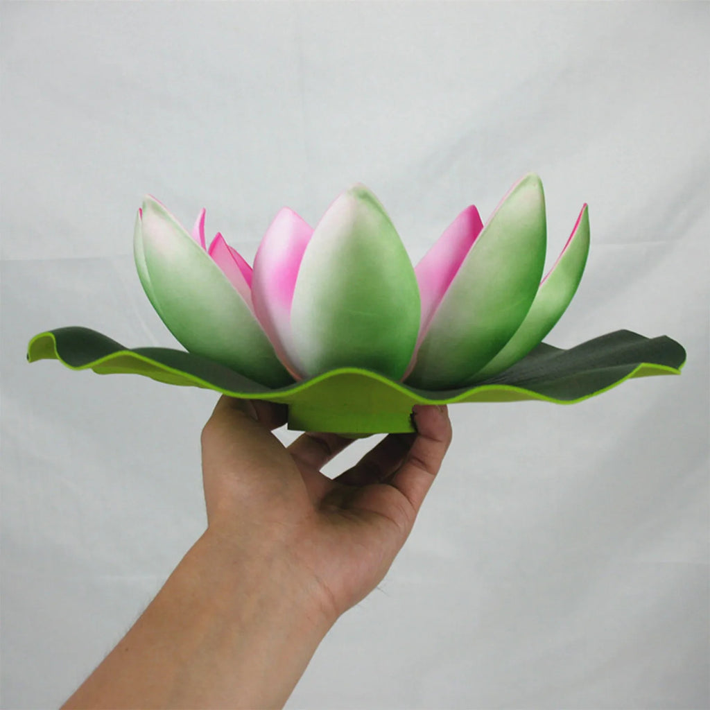 1pc Solar Floating Lotus Shape Water Surface Decor Fountain Decor Bird Bath Lotus Waterscape For Fish Tank Pool Pond Outdoor Gar Oasis Select