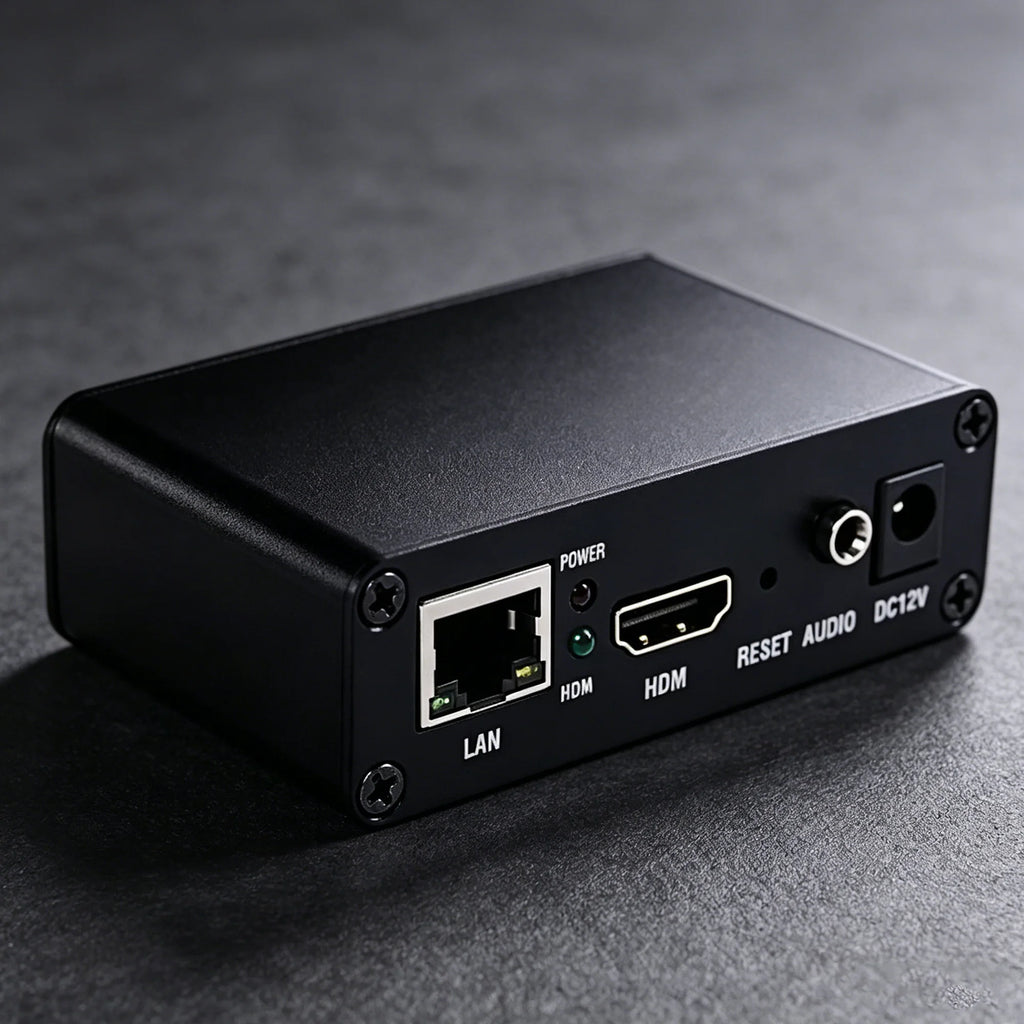 The XP10 USB player can play MP4 files stored on a USB drive and supports RTMP, RTSP, HTTP TS, HTTP FLV, HLS, SRT, UDP, and more Oasis Select