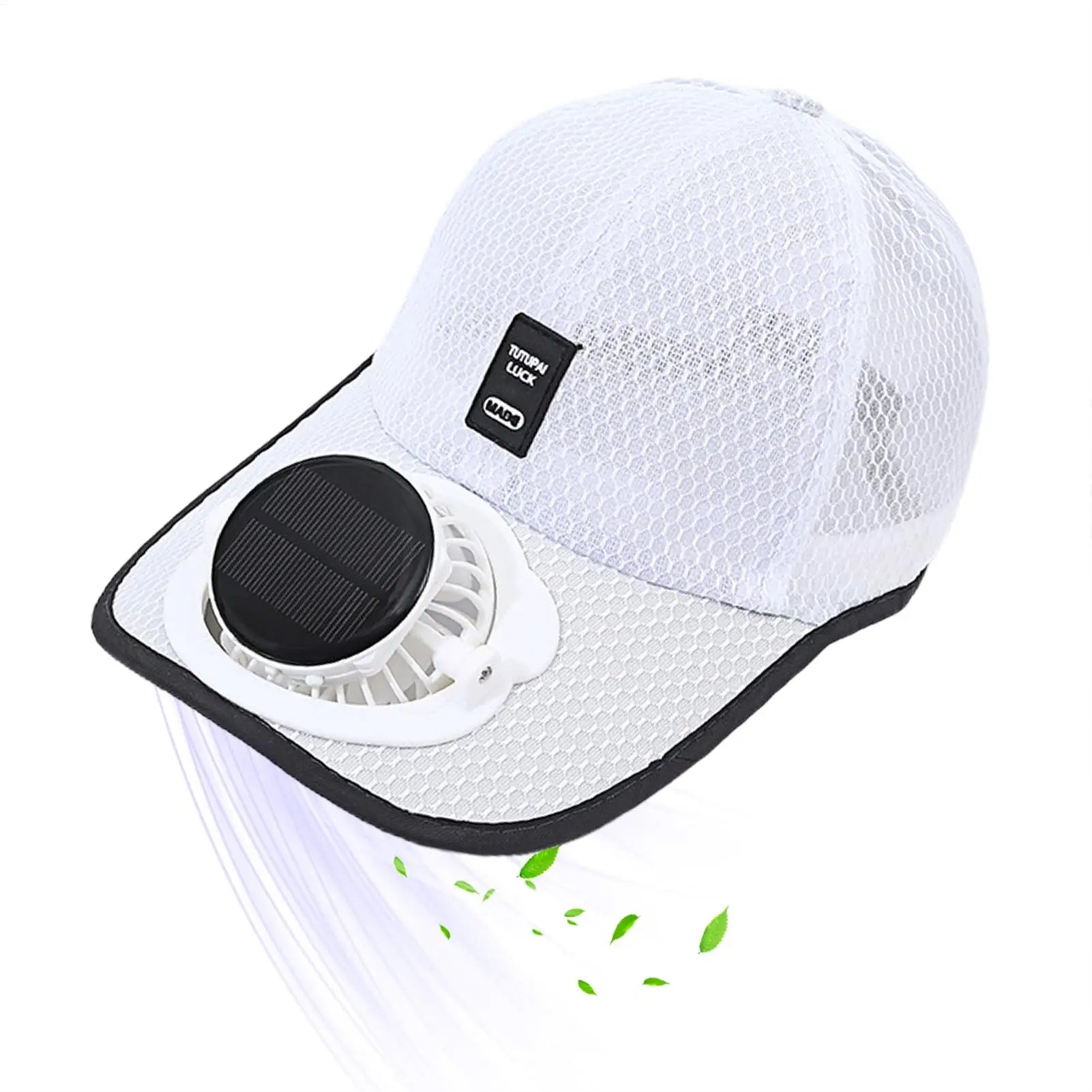 Summer Fan Sunhat Women Men Fan Baseball Hat Strong Wind Cooling Sun Protection Fan Solar Charging FanCap Oasis Select