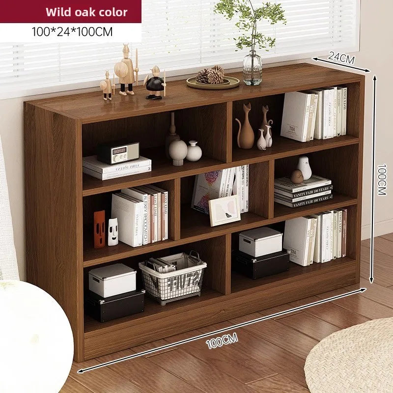 Bookshelf Bookcase Floor Shelf Home Living Room Study Combination Locker Bedroom Low Cabinet Oasis Select Field 100-100