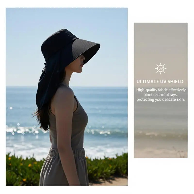 Wide Brim Sunscreen Fisherman Hat for Women Men Outdoor Lightweight UV Protection Sun Hat Breathable Summer Beach Accessory Oasis Select