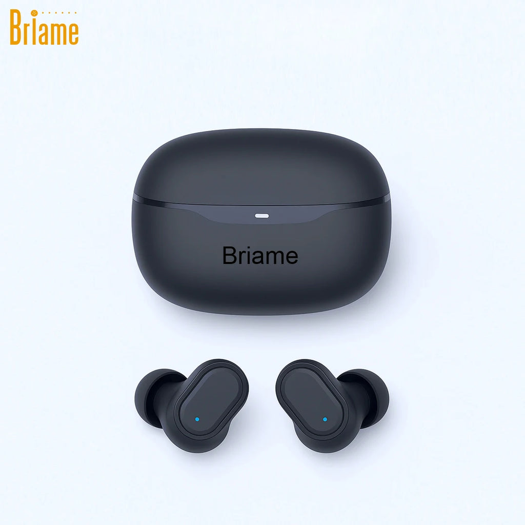 Briame Wireless In-Ear Earphones Bluetooth Headphones Mini Hifi Sound Earbuds 40H long-lasting standby Bluetooth Headsets Stereo Oasis Select Black