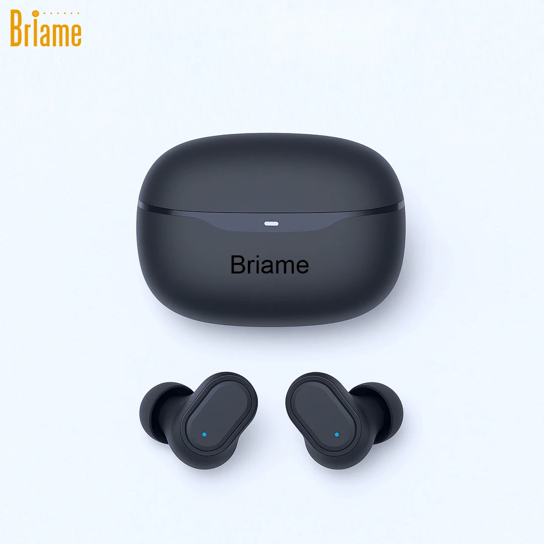 Briame Wireless In-Ear Earphones Bluetooth Headphones Mini Hifi Sound Earbuds 40H long-lasting standby Bluetooth Headsets Stereo Oasis Select Black