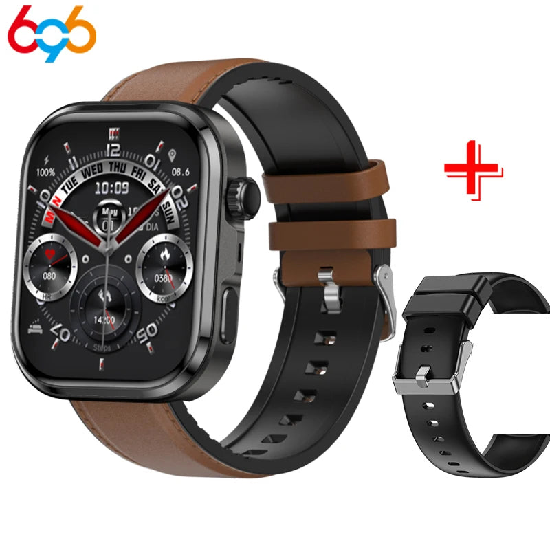 Health Analysis Smartwatch 7/24H Healthy Smart Watches Men Women Motion Tracking ECG+PPG Sleep Blue Tooth Call For IOS Android Oasis Select BKBKS A BWL